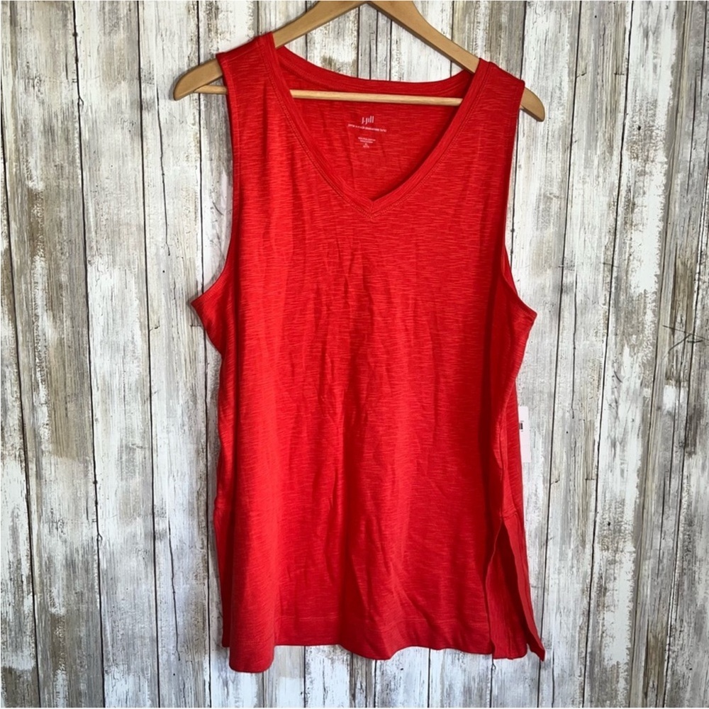 NWT J. Jill Pima V-Neck Sleeveless Tunic